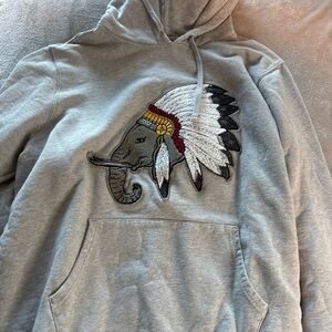 Diamond supply co. Gray Hoodie with Artistic Design